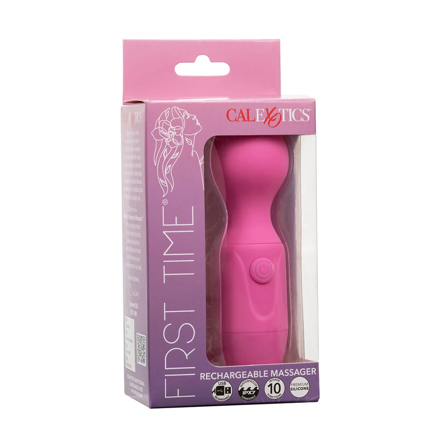 CALEXOTICS - FIRST TIME MASSAGGIATORE RICARICABILE 10 VIBRAZIONI ROSA